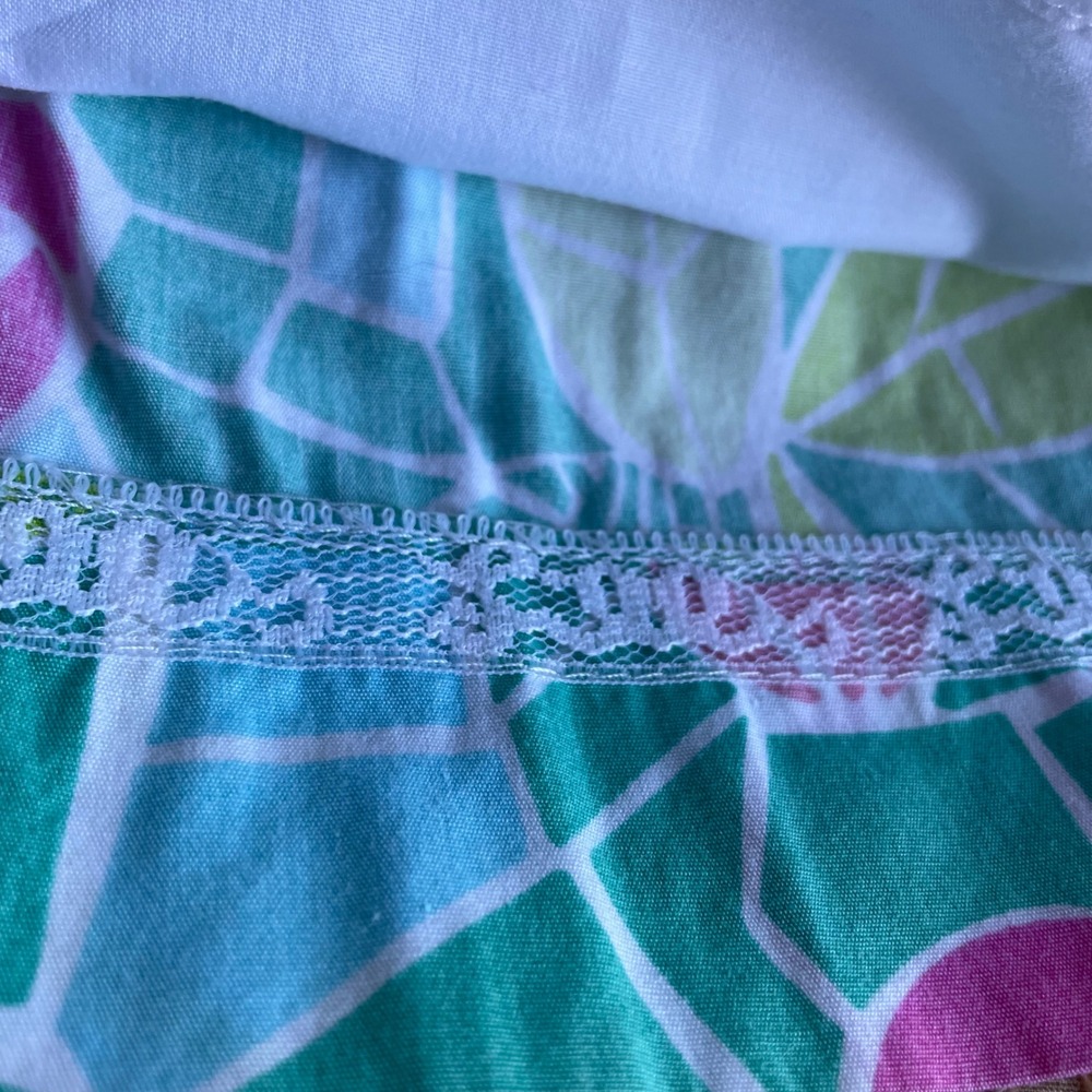 Lilly Pulitzer Cote d'azure lined Mini Skirt Colorful‎ Cotton Blend Casual sz 10 - Picture 6 of 10